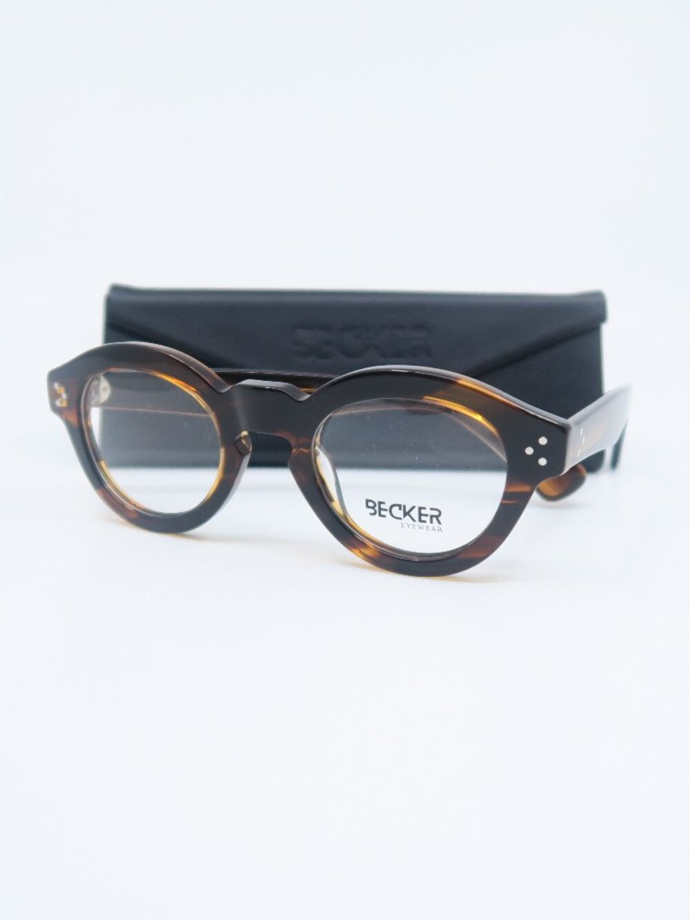 Becker CO1126 Co2 46mm Brown, Round Trendy Fashion Italian New Eyeglasses.